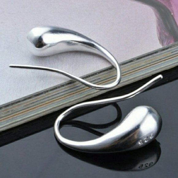 NEW [Set of 4] 925 Sterling Silver Waterdrop Set - Picture 2 of 3
